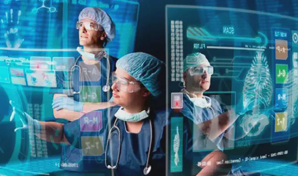 Ilustración de Inteligencia Artificial en Medicina